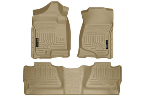Husky 98203 Front & 2nd Seat Floor Liners | 2007-2014 GM Silverado/Sierra 1500/2500HD/3500HD Husky 98203 Front & 2nd Seat Floor Liners | 2007-2014 GM Silverado/Sierra 1500/2500HD/3500HD