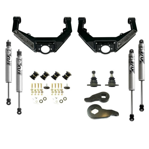 Krytponite KR10STAGE3 Stage 3 Leveling Kit with FOX Shocks | 2001-2010 GM Silverado/Sierra 2500HD/3500HD 6.6L Duramax Krytponite KR10STAGE3 Stage 3 Leveling Kit with FOX Shocks | 2001-2010 GM Silverado/Sierra 2500HD/3500HD 6.6L Duramax
