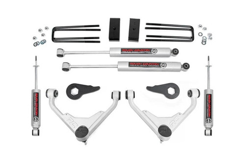 Rough Country 859830 3 inch Bolt-On Suspension Lift Kit | 2001-2010 GM Silverado/Sierra 2500HD Rough Country 859830 3 inch Bolt-On Suspension Lift Kit | 2001-2010 GM Silverado/Sierra 2500HD