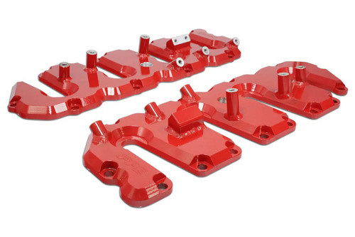 PPE 118021212 Valve Cover Kit with Pillars - Red | 2005-2010 GM Silverado/Sierra 2500HD/3500HD 6.6L Duramax PPE 118021212 Valve Cover Kit with Pillars - Red | 2005-2010 GM Silverado/Sierra 2500HD/3500HD 6.6L Duramax