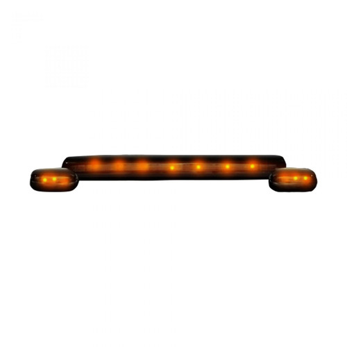 Recon 264156BK 3 Piece Cab Roof Light Set Smoked Lens with Amber LEDs | 2007.5-2014 GM Silverado/Sierra 1500/2500HD/3500HD Recon 264156BK 3 Piece Cab Roof Light Set Smoked Lens with Amber LEDs | 2007.5-2014 GM Silverado/Sierra 1500/2500HD/3500HD