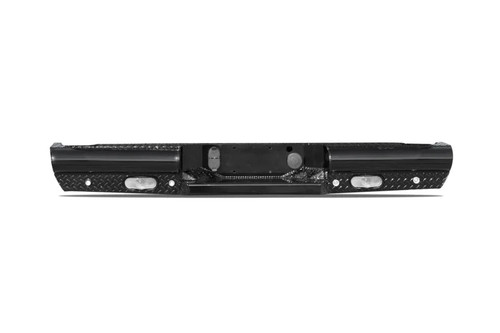 Fab Fours CH08-T1450-1 Black Steel Rear Bumper | 2007.5-2010 GM Silverado/Sierra 2500HD/3500HD Fab Fours CH08-T1450-1 Black Steel Rear Bumper | 2007.5-2010 GM Silverado/Sierra 2500HD/3500HD