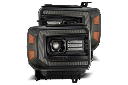 AlphaRex 880612 PRO Series Alpha Black Halogen Projector Headlights | 2014-2018 Sierra 1500/2500HD/3500HD AlphaRex 880612 PRO Series Alpha Black Halogen Projector Headlights | 2014-2018 Sierra 1500/2500HD/3500HD