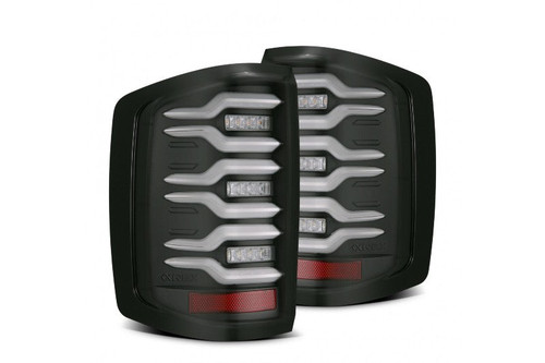 AlphaRex 620030 LUXX Series Black LED Tail Lights | 2014-2019 GM Silverado/Sierra 1500/2500HD/3500HD AlphaRex 620030 LUXX Series Black LED Tail Lights | 2014-2019 GM Silverado/Sierra 1500/2500HD/3500HD
