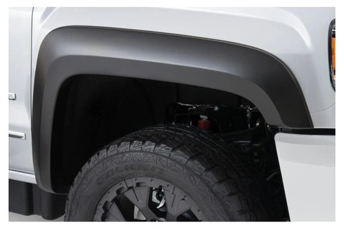 Bushwacker 40966-02 Front & Rear Extend-A-Fender Flares with Black Smooth Finish | 2015-2019 Sierra 1500/2500HD/3500HD Bushwacker 40966-02 Front & Rear Extend-A-Fender Flares with Black Smooth Finish | 2015-2019 Sierra 1500/2500HD/3500HD