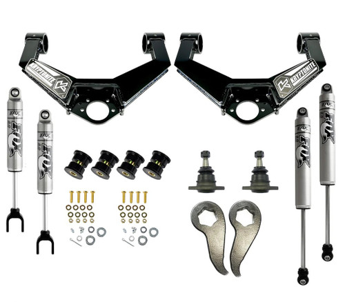 Kryptonite KR11STAGE3FOX Stage 3 Leveling Kit with Fox Shocks | 2011-2019 GM Silverado/Sierra 2500HD/3500HD 6.6L Duramax Kryptonite KR11STAGE3FOX Stage 3 Leveling Kit with Fox Shocks | 2011-2019 GM Silverado/Sierra 2500HD/3500HD 6.6L Duramax