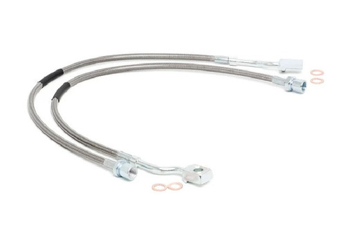 Rough Country 89370 Front Extended Brake Lines | 2011-2018 GM Silverado/Sierra 2500HD/3500HD 6.6L Duramax Rough Country 89370 Front Extended Brake Lines | 2011-2018 GM Silverado/Sierra 2500HD/3500HD 6.6L Duramax
