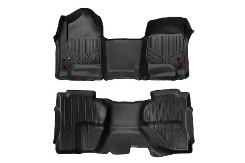 Rough Country M-21142 Heavy Duty Floor Mats | 2014-2019 GM Silverado/Sierra 1500/2500HD/3500HD Rough Country M-21142 Heavy Duty Floor Mats | 2014-2019 GM Silverado/Sierra 1500/2500HD/3500HD