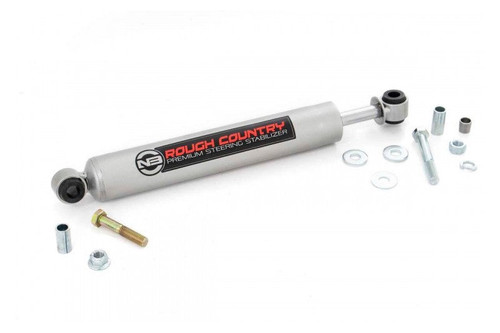 Rough Country 8731130 Steering Stabilizer | 2011-2015 GM Silverado/Sierra 2500HD/3500HD 6.6L Duramax Rough Country 8731130 Steering Stabilizer | 2011-2015 GM Silverado/Sierra 2500HD/3500HD 6.6L Duramax