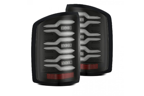 AlphaRex 630040 LUXX Series Black LED Tail Lights | 2014-2018 Sierra 1500/2500HD/3500HD AlphaRex 630040 LUXX Series Black LED Tail Lights | 2014-2018 Sierra 1500/2500HD/3500HD