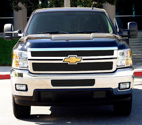 T-Rex 21114B Horizontal Billet Grille Overlay | 2011-2014 Silverado 2500HD/3500HD T-Rex 21114B Horizontal Billet Grille Overlay | 2011-2014 Silverado 2500HD/3500HD