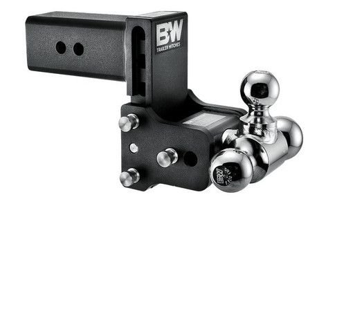B&W TS10037B Black Tow & Stow 2x2-5/16 Dual Ball Hitch with 2 inch Shank, 5 inch Drop, 5.5 inch Rise | Universal B&W TS10037B Black Tow & Stow 2x2-5/16 Dual Ball Hitch with 2 inch Shank, 5 inch Drop, 5.5 inch Rise | Universal