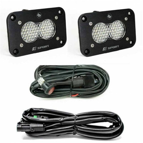 Baja Designs 547808 Clear Lens Work/Scene Flush Mount LED Light Pod Reverse Kit S2 Sport | Universal Baja Designs 547808 Clear Lens Work/Scene Flush Mount LED Light Pod Reverse Kit S2 Sport | Universal
