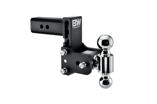 B&W TS20037B Black Tow & Stow 2x2-5/16 Dual Ball Hitch with 2.5 inch Shank, 5 Drop, 5.5 inch Rise | Universal B&W TS20037B Black Tow & Stow 2x2-5/16 Dual Ball Hitch with 2.5 inch Shank, 5 Drop, 5.5 inch Rise | Universal