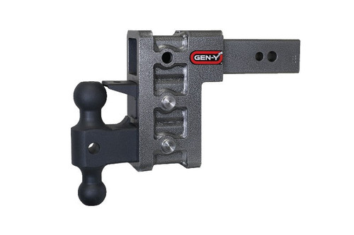 Gen-Y GH-1623 MEGA-DUTY 2.5 inch Shank 6 inch Drop 3.5K TW 32K Hitch with Versa-Ball & Pintle Lock | Universal Gen-Y GH-1623 MEGA-DUTY 2.5 inch Shank 6 inch Drop 3.5K TW 32K Hitch with Versa-Ball & Pintle Lock | Universal
