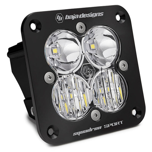 Baja Designs 551003 Clear Lens Driving/Combo Black Flush Mount LED Light Pod Squadron Sport | Universal Baja Designs 551003 Clear Lens Driving/Combo Black Flush Mount LED Light Pod Squadron Sport | Universal