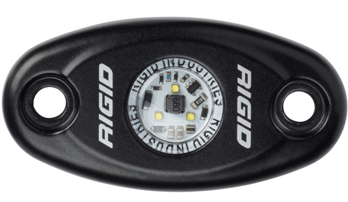Rigid 480033 A-Series LED Light Low Power Cool White Black Housing Single | Universal Rigid 480033 A-Series LED Light Low Power Cool White Black Housing Single | Universal