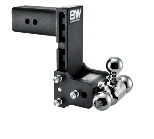B&W TS30049B Black Tow & Stow Triple Ball Hitch with 3 inch Shank, 7 inch Drop, 7.5 inch Rise | Universal B&W TS30049B Black Tow & Stow Triple Ball Hitch with 3 inch Shank, 7 inch Drop, 7.5 inch Rise | Universal