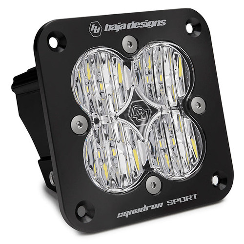 Baja Designs 551005 Clear Lens Wide Cornering Black Flush Mount LED Light Pod Squadron Sport | Universal Baja Designs 551005 Clear Lens Wide Cornering Black Flush Mount LED Light Pod Squadron Sport | Universal