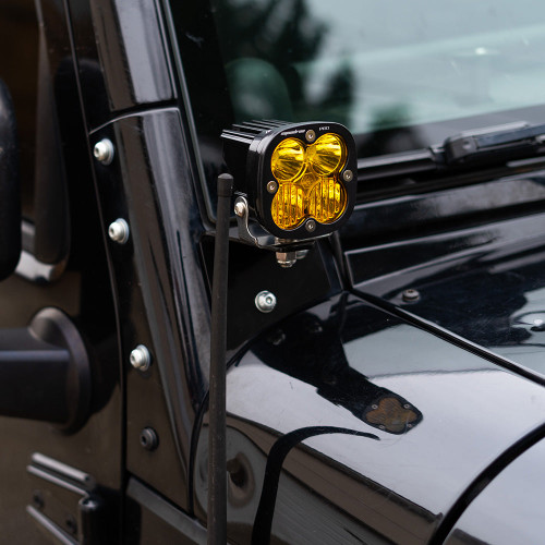 Baja Designs 497801 LED Light Pods Black Clear Lens Spot Pattern Squadron Pro | Universal Baja Designs 497801 LED Light Pods Black Clear Lens Spot Pattern Squadron Pro | Universal