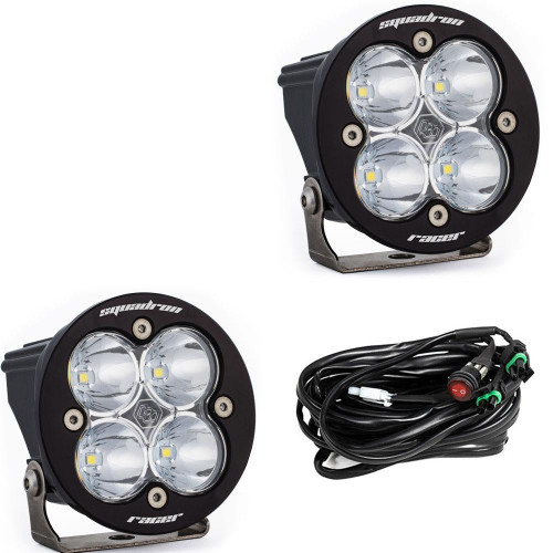 Baja Designs 737801 LED Light Pods Clear Lens Spot Pair Squadron R Racer Edition | Universal Baja Designs 737801 LED Light Pods Clear Lens Spot Pair Squadron R Racer Edition | Universal