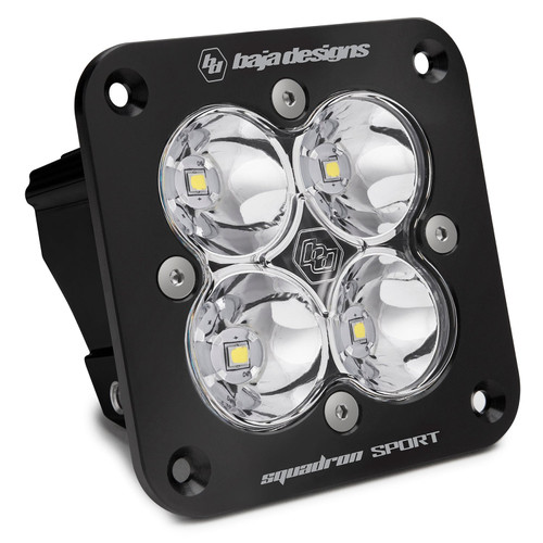 Baja Designs 551001 Clear Lens Spot Black Flush Mount LED Light Pod Squadron Sport | Universal Baja Designs 551001 Clear Lens Spot Black Flush Mount LED Light Pod Squadron Sport | Universal
