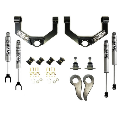 Kryptonite KR20STAGE3FOX Stage 3 Leveling Kit with Fox Shocks | 2020-2025 GM Silverado/Sierra 2500HD/3500HD Kryptonite KR20STAGE3FOX Stage 3 Leveling Kit with Fox Shocks | 2020-2025 GM Silverado/Sierra 2500HD/3500HD
