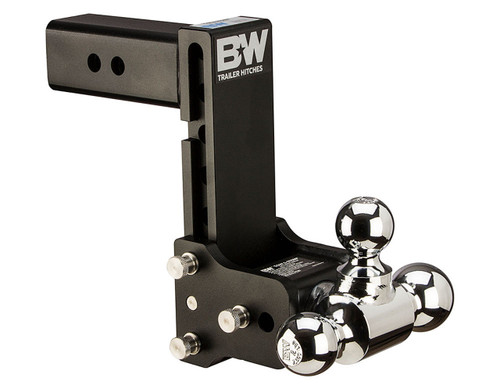 B&W TS20049B Black Tow & Stow Triple Ball Hitch with 2.5 inch Shank, 7 inch Drop, 7.5 inch Rise | Universal B&W TS20049B Black Tow & Stow Triple Ball Hitch with 2.5 inch Shank, 7 inch Drop, 7.5 inch Rise | Universal
