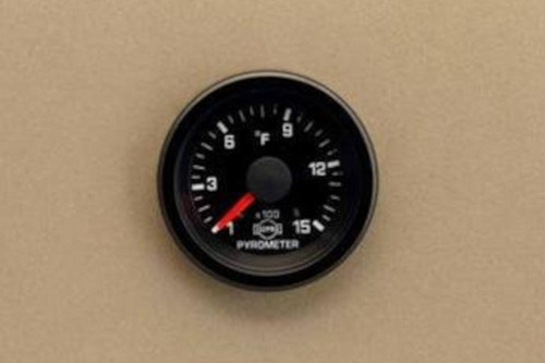 Isspro R3607GR EV2 2-1/16 inch 0-1500F Pyrometer Gauge - Black Face Black Bezel | Universal Isspro R3607GR EV2 2-1/16 inch 0-1500F Pyrometer Gauge - Black Face Black Bezel | Universal