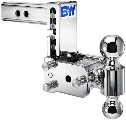 B&W TS20037C ChromeTow & Stow 2x2-5/16 Dual Ball Hitch with 2.5 inch Shank, 5 Drop, 5.5 inch Rise | Universal B&W TS20037C ChromeTow & Stow 2x2-5/16 Dual Ball Hitch with 2.5 inch Shank, 5 Drop, 5.5 inch Rise | Universal