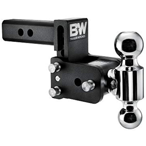 B&W TS10033B Black Tow & Stow 2x2-5/16 Dual Ball Hitch with 2 inch Shank, 3 inch Drop, 3.5 inch Rise | Universal B&W TS10033B Black Tow & Stow 2x2-5/16 Dual Ball Hitch with 2 inch Shank, 3 inch Drop, 3.5 inch Rise | Universal