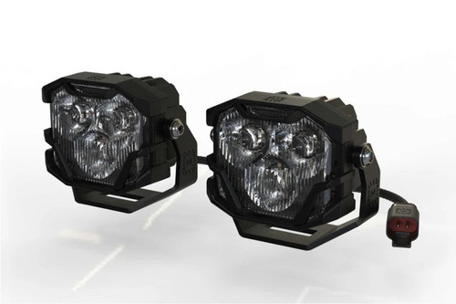Morimoto BAF009.2 Universal 4Banger HXB LED Pod Set, Combo - White Morimoto BAF009.2 Universal 4Banger HXB LED Pod Set, Combo - White