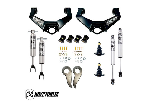 Kryptonite KR20STAGE4FOX Stage 4 Leveling Kit with FOX HTO Shocks | 2020-2025 GM Silverado/Sierra 2500HD/3500HD Duramax Kryptonite KR20STAGE4FOX Stage 4 Leveling Kit with FOX HTO Shocks | 2020-2025 GM Silverado/Sierra 2500HD/3500HD Duramax