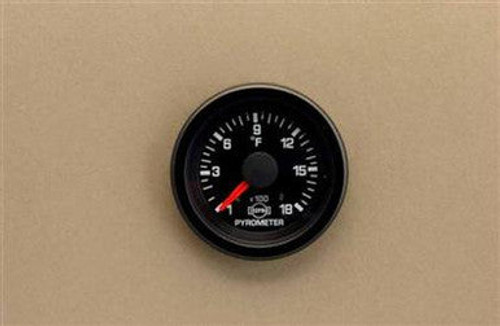 Isspro R3607R EV2 2-1/16 inch 0-1800F Pyrometer - Black Face Black Bezel | Universal Isspro R3607R EV2 2-1/16 inch 0-1800F Pyrometer - Black Face Black Bezel | Universal