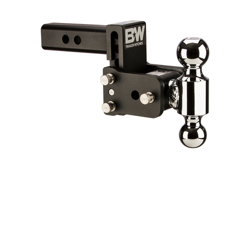 B&W TS10035B Black Tow & Stow 1-7/8x2 Dual Ball Hitch with 2 inch Shank, 3 inch Drop, 3.5 inch Rise | Universal B&W TS10035B Black Tow & Stow 1-7/8x2 Dual Ball Hitch with 2 inch Shank, 3 inch Drop, 3.5 inch Rise | Universal