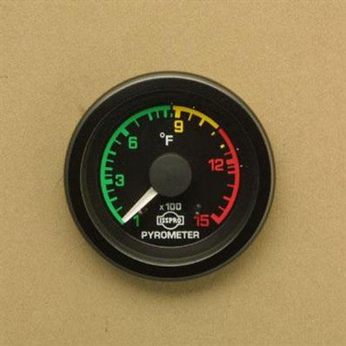Isspro R3607VW EV2 2-1/16 inch 0-1500F Pyrometer Color Coded for Post Turbo - Black Face | Universal Isspro R3607VW EV2 2-1/16 inch 0-1500F Pyrometer Color Coded for Post Turbo - Black Face | Universal