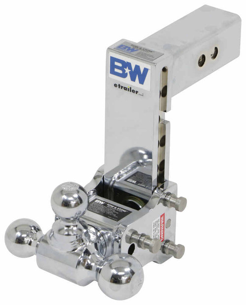 B&W TS20049C Chrome Black Tow & Stow Triple Ball Hitch with 2.5 inch Shank, 7 inch Drop, 7.5 inch Rise | Universal B&W TS20049C Chrome Black Tow & Stow Triple Ball Hitch with 2.5 inch Shank, 7 inch Drop, 7.5 inch Rise | Universal