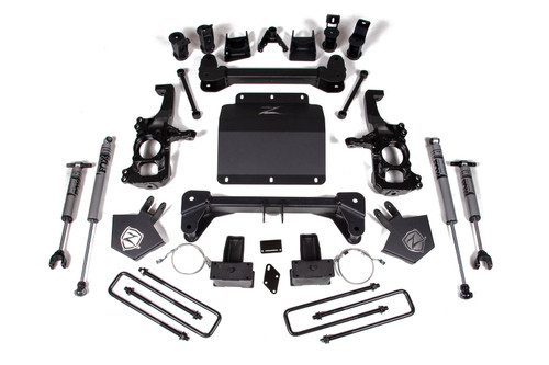 Zone Offroad C43F 5 inch Lift Kit with FOX 2.0 Shocks | 2020-2025 GM Silverado/Sierra 2500HD/3500HD No Overload Springs Zone Offroad C43F 5 inch Lift Kit with FOX 2.0 Shocks | 2020-2025 GM Silverado/Sierra 2500HD/3500HD No Overload Springs