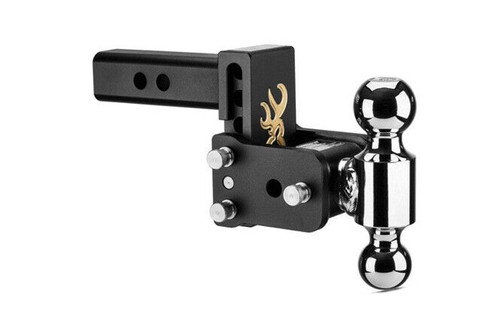 B&W TS10033BB Browning Tow & Stow 2x2-5/16 Dual Ball Hitch with 2 inch Shank, 3 inch Drop, 3.5 inch Rise | Universal B&W TS10033BB Browning Tow & Stow 2x2-5/16 Dual Ball Hitch with 2 inch Shank, 3 inch Drop, 3.5 inch Rise | Universal