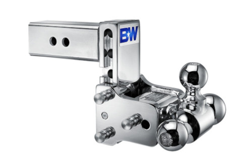 B&W TS20048C Chrome Tow & Stow Triple Ball Hitch with 2.5 inch Shank, 5 inch Drop, 5.5 inch Rise | Universal B&W TS20048C Chrome Tow & Stow Triple Ball Hitch with 2.5 inch Shank, 5 inch Drop, 5.5 inch Rise | Universal
