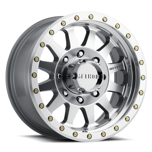 Method MR30421088318N 304 Double Standard 20x10 inch Machined/Clear Coat -18mm Offset Wheel | 2011-2024 GM Silverado/Sierra 2500HD/3500HD Method MR30421088318N 304 Double Standard 20x10 inch Machined/Clear Coat -18mm Offset Wheel | 2011-2024 GM Silverado/Sierra 2500HD/3500HD