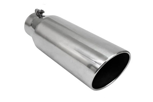 Different Trend BQ9406018RSL Polished 4 inch Exhaust Tip | Universal Different Trend BQ9406018RSL Polished 4 inch Exhaust Tip | Universal