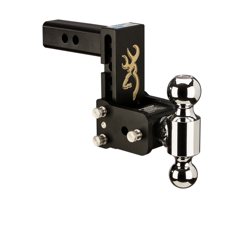 B&W TS10037BB Browning Tow & Stow 2x2-5/16 Dual Ball Hitch with 2 inch Shank, 5 inch Drop, 5.5 inch Rise | Universal B&W TS10037BB Browning Tow & Stow 2x2-5/16 Dual Ball Hitch with 2 inch Shank, 5 inch Drop, 5.5 inch Rise | Universal