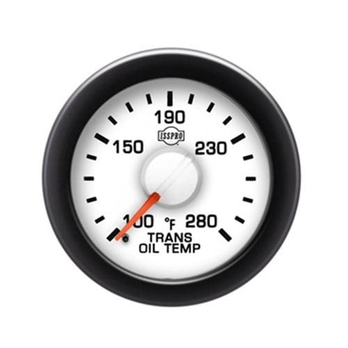 Isspro R14566 EV2 2-1/16 inch 140-320F Trans Oil Temperature Gauge - White Face Black Bezel | Universal Isspro R14566 EV2 2-1/16 inch 140-320F Trans Oil Temperature Gauge - White Face Black Bezel | Universal