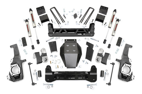 Rough Country 10270 5 inch NTD Lift Kit with V2 Shocks | 2020-2025 GM Silverado/Sierra 2500HD/3500HD Rough Country 10270 5 inch NTD Lift Kit with V2 Shocks | 2020-2025 GM Silverado/Sierra 2500HD/3500HD