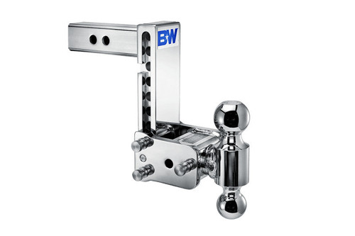 B&W TS10040C Chrome Tow & Stow 2x2-5/16 Dual Ball Hitch with 2 inch Shank, 7 inch Drop, 7.5 inch Rise | Universal B&W TS10040C Chrome Tow & Stow 2x2-5/16 Dual Ball Hitch with 2 inch Shank, 7 inch Drop, 7.5 inch Rise | Universal