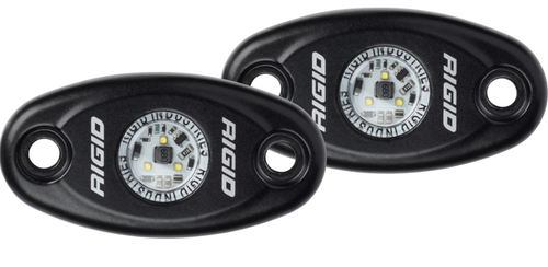 Rigid 482343 A-Series LED Light Low Power Amber Black Housing Pair | Universal Rigid 482343 A-Series LED Light Low Power Amber Black Housing Pair | Universal