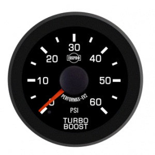 Isspro R17333 EV2 2-1/16 inch 0-40PSI Electronic Turbo Boost Gauge - Black Face Black Bezel Green LED | Universal Isspro R17333 EV2 2-1/16 inch 0-40PSI Electronic Turbo Boost Gauge - Black Face Black Bezel Green LED | Universal