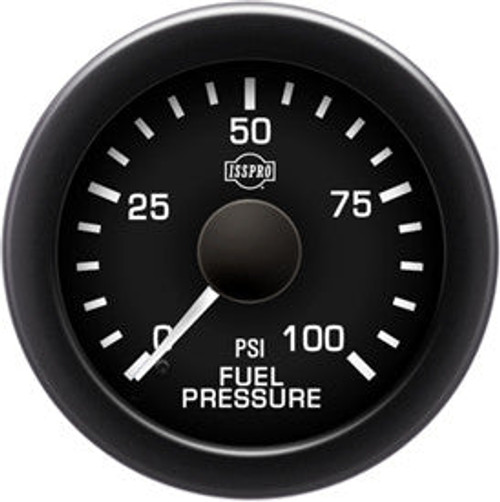 Isspro R16044 EV2 2-1/16 inch 0-100PSI Fuel Pressure Gauge - Black Face Black Bezel | Universal Isspro R16044 EV2 2-1/16 inch 0-100PSI Fuel Pressure Gauge - Black Face Black Bezel | Universal