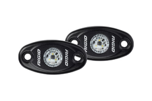 Rigid 482073 A-Series LED Light High Power Warm White Black Housing Pair | Universal Rigid 482073 A-Series LED Light High Power Warm White Black Housing Pair | Universal